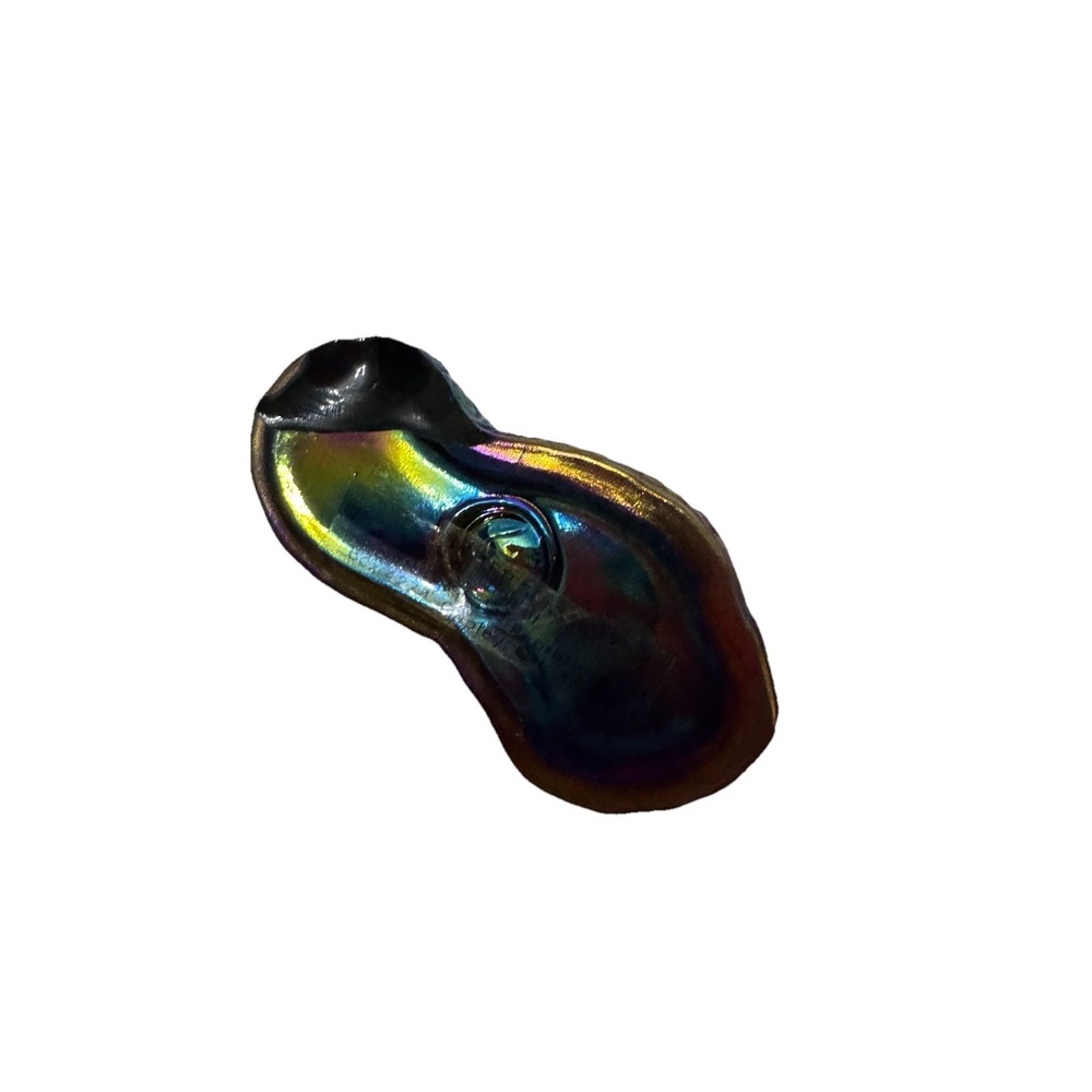 Mosser Glass Vi Hunter Carousel Horse Figurine Multi Color Carnival Glass RARE - Picture 5 of 6